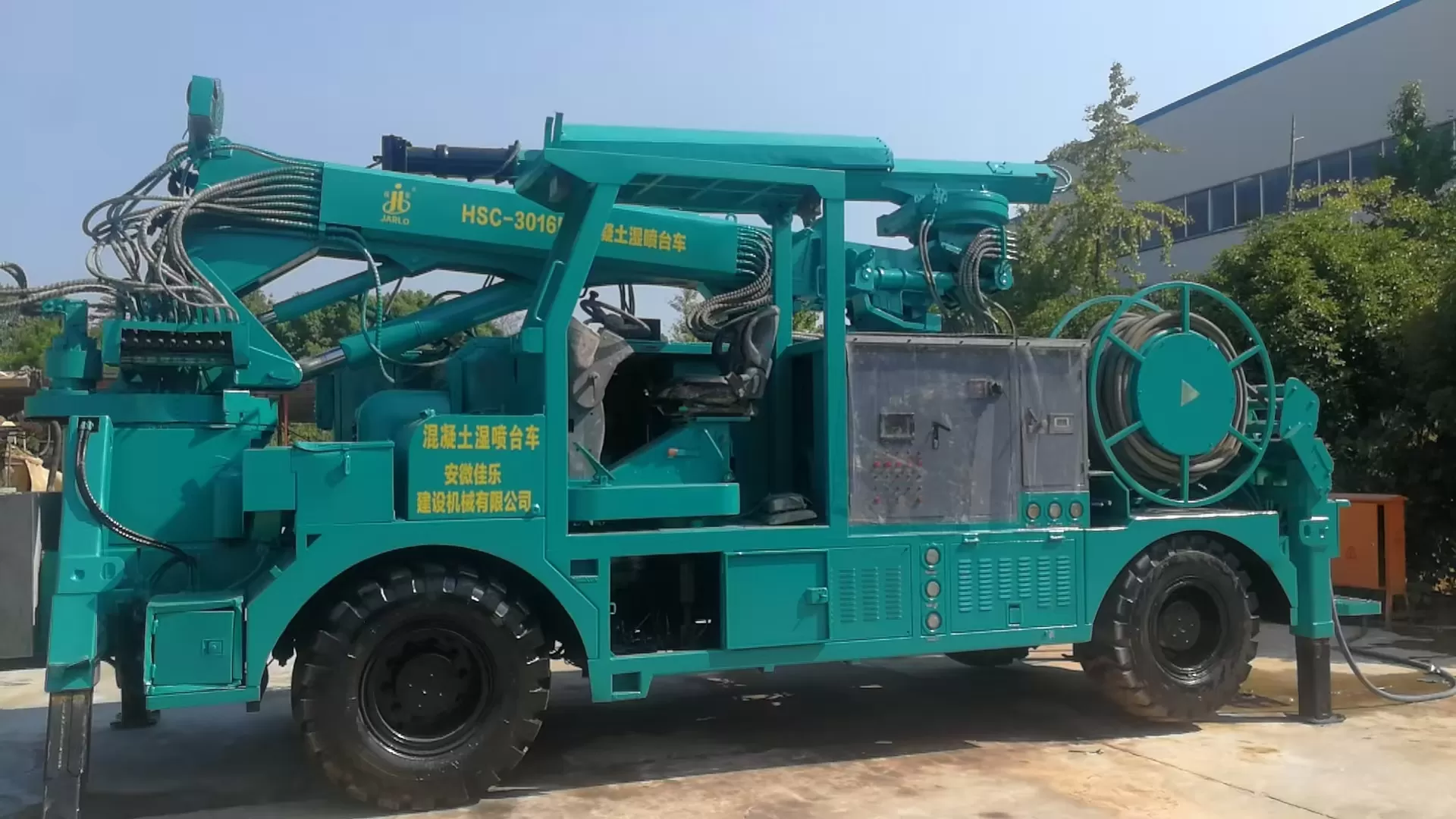 jarlo béton projeté camion de pulvérisation 30m3 manipulateur de béton projeté machine pulvérisateur de béton pour la construction minière