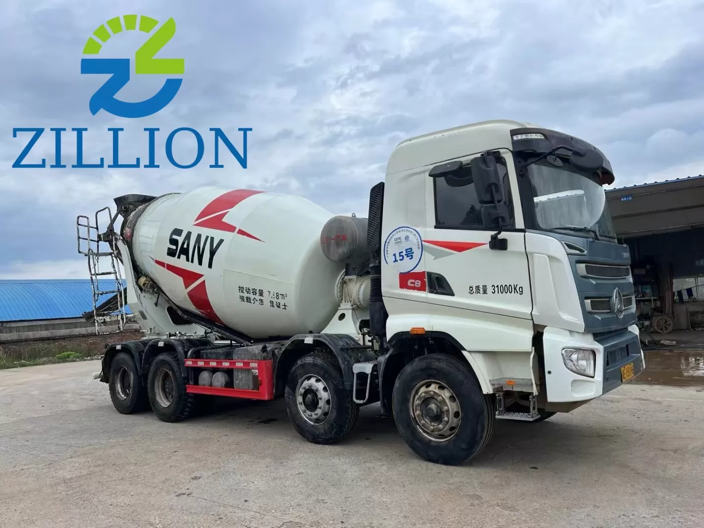 camion malaxeur à ciment d'occasion sany 12 cbm 2021