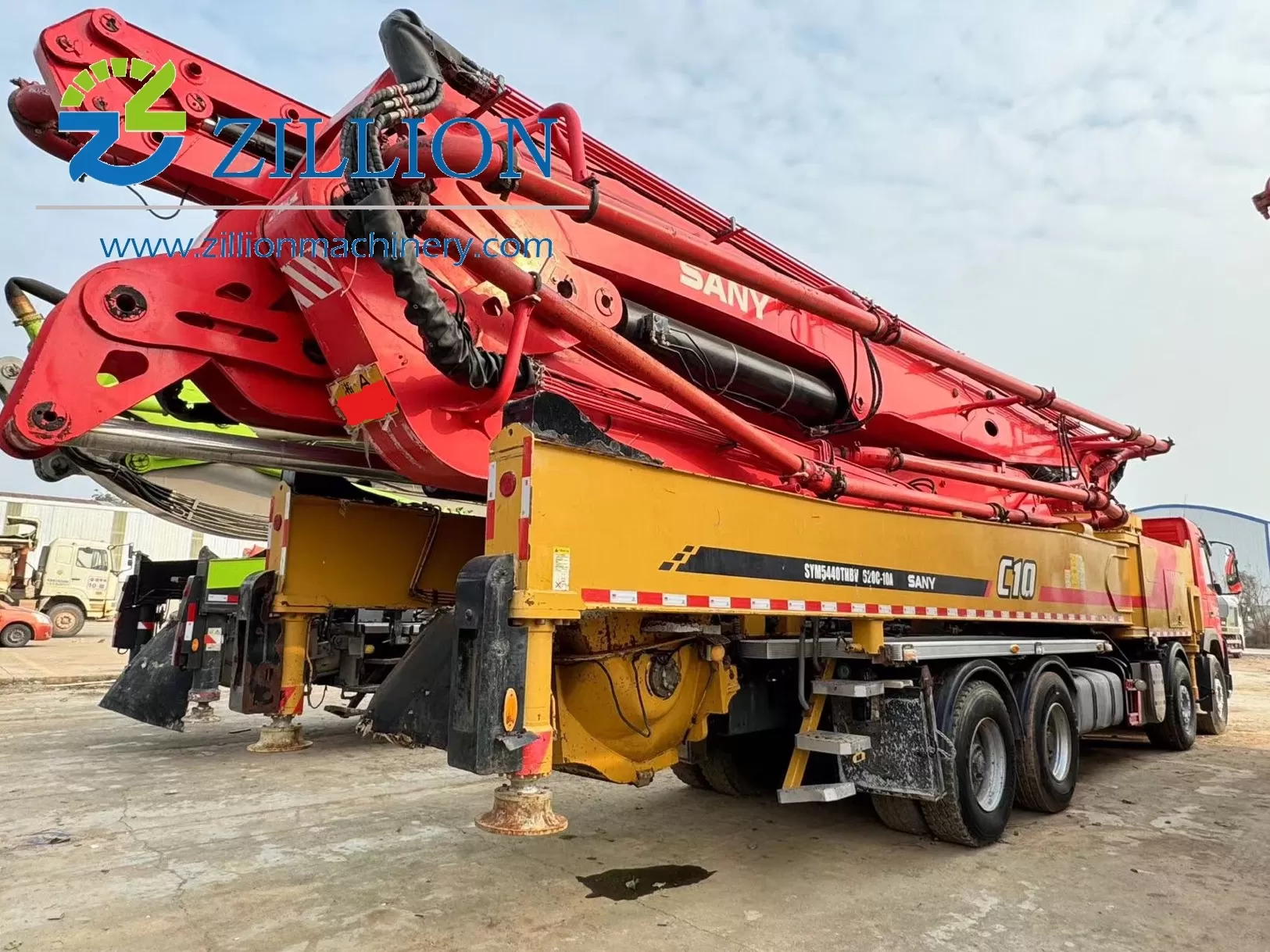 pompe à béton montée sur camion de pompe à flèche sany 2020 de haute qualité voiture 62m sur châssis volvo