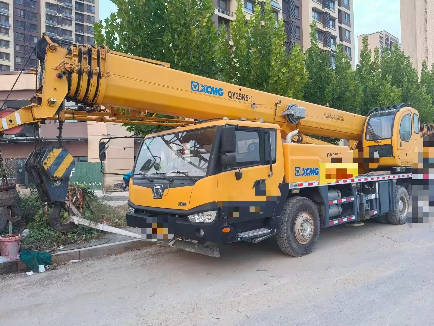 2018 a utilisé la grue à roues de machine de levage de grue de camion de la grue xcmg 25t qy25