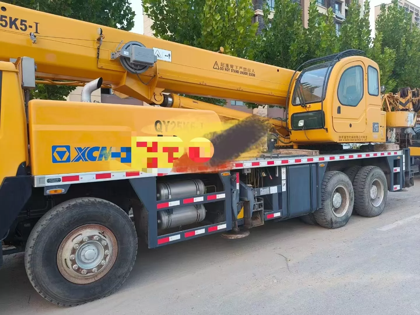 2018 a utilisé la grue à roues de machine de levage de grue de camion de la grue xcmg 25t qy25