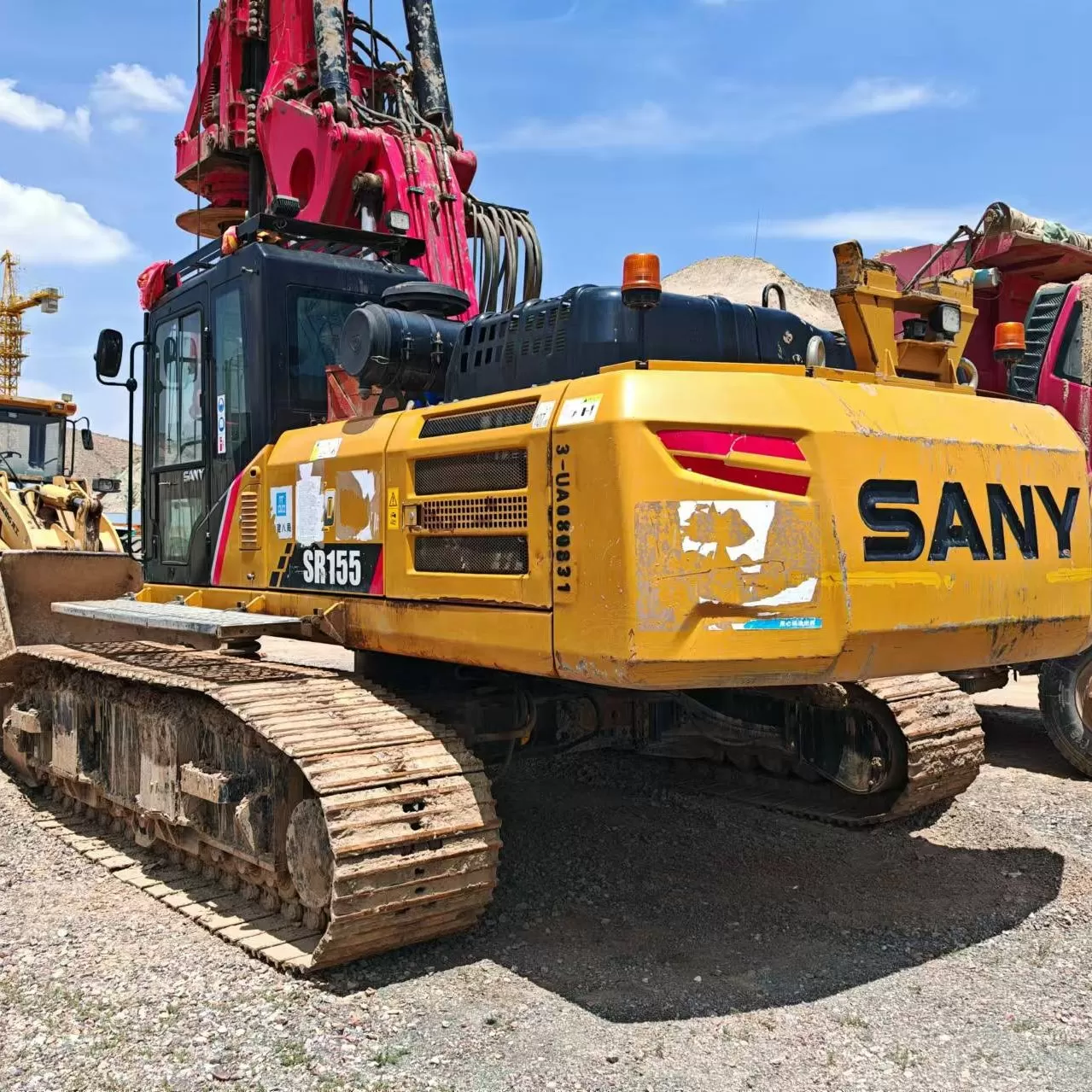 2019 sany perceuse rotative hydraulique sr155 plate-forme d'empilage de pelle rétro pour perceuse de fondation