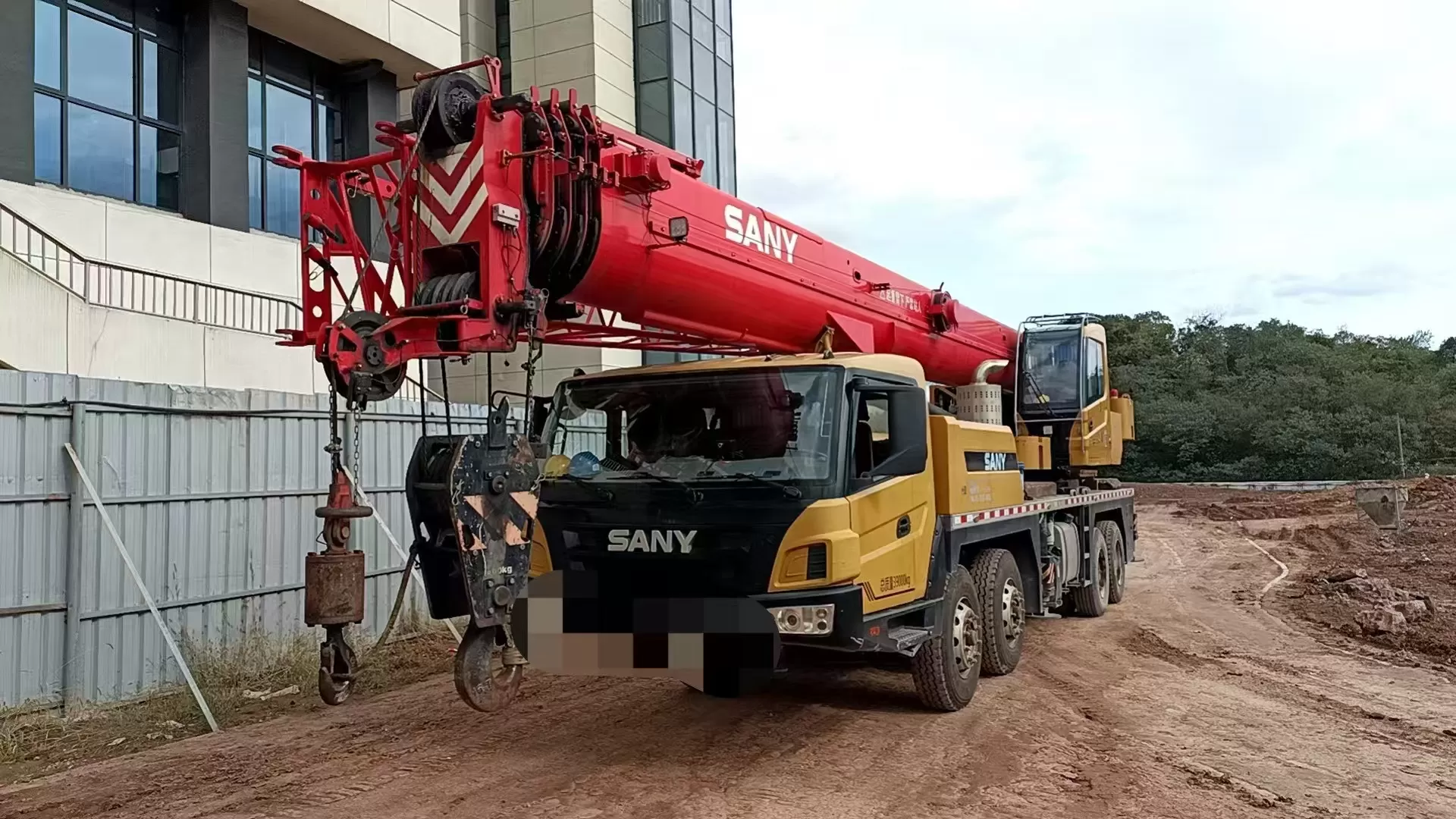 grue d'occasion sany 40t, machine de levage, camion, grue à roues, 2021