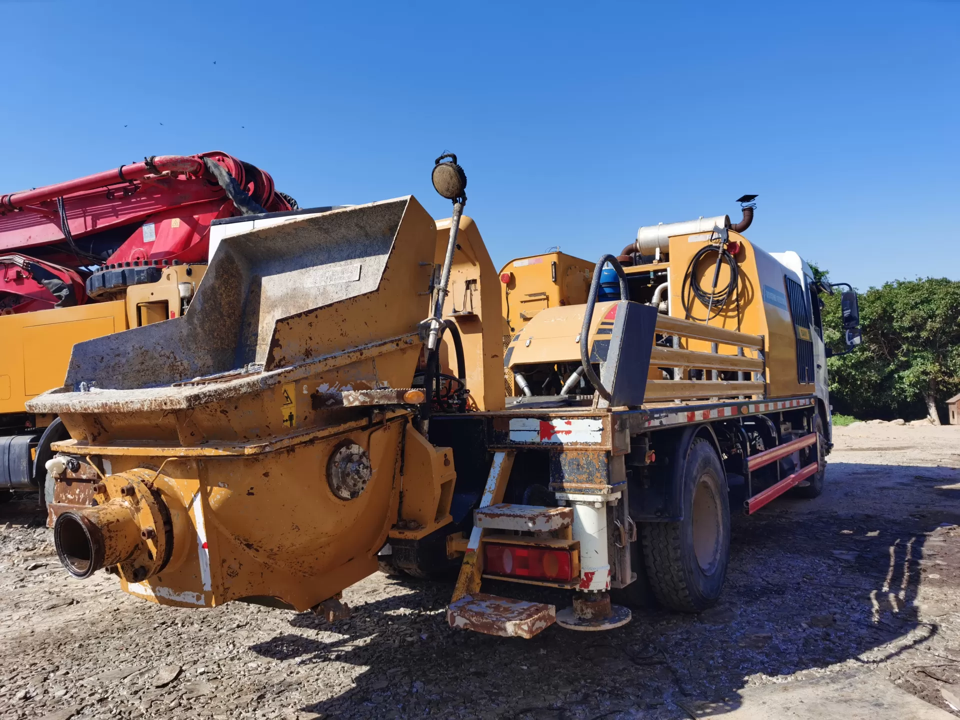 sany city – pompe à béton mobile montée sur camion, pompe de ligne pour la construction, 2021