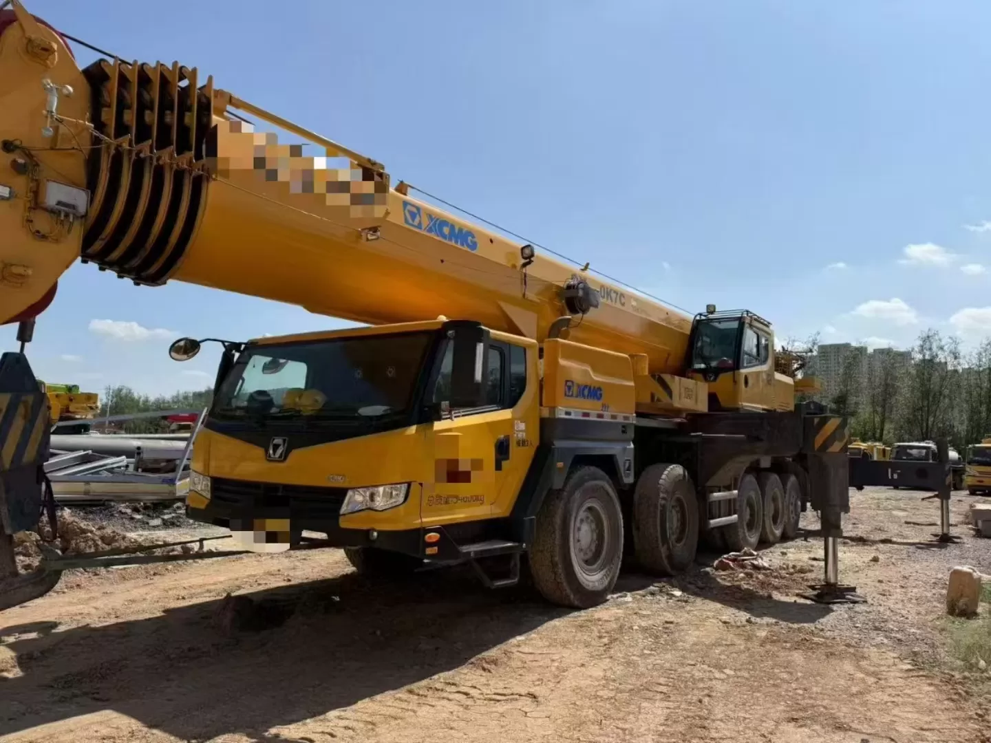 grue d'occasion 2022 xcmg 100t qy100k, machine de levage pour camion, grue à roues