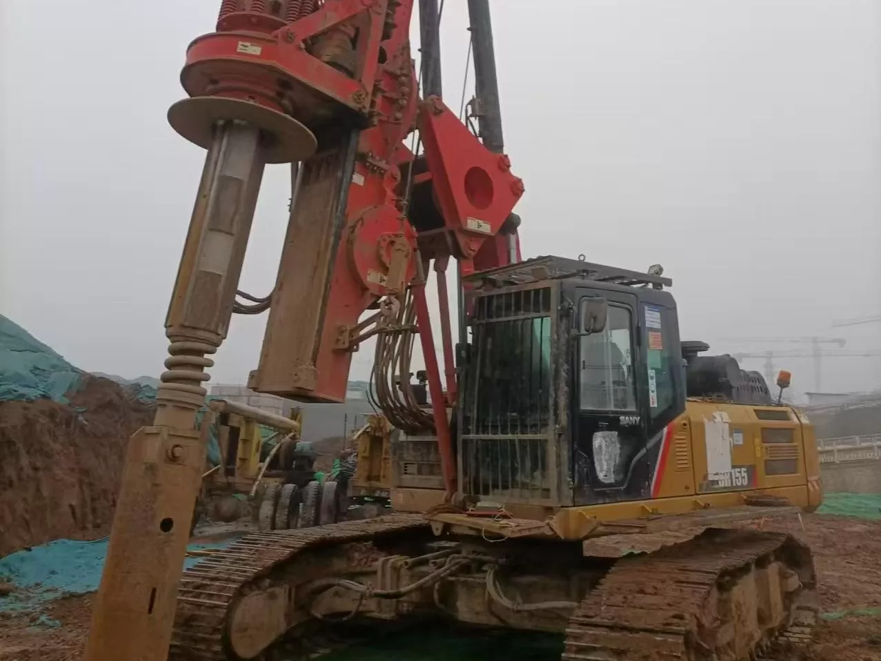 plate-forme de forage rotative de pelle rétro de 2019 sany piling machinery sr155 pour la perceuse de base