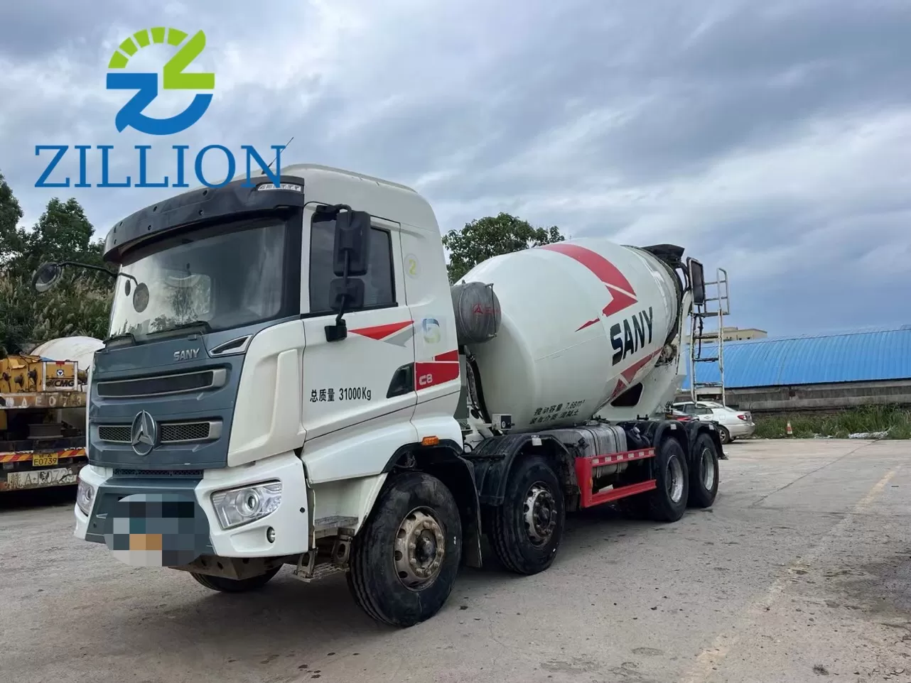 camion malaxeur à ciment d'occasion sany 12 cbm 2021