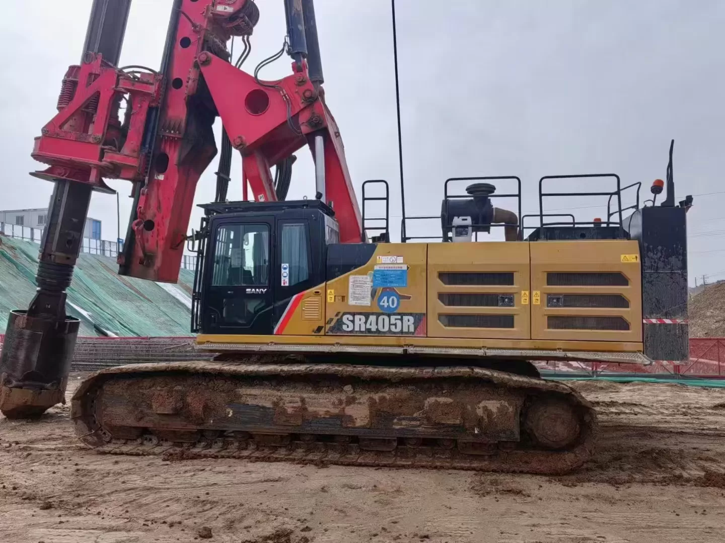 plate-forme de forage rotative de pelle rétro de 2019 sany piling machinery sr405r pour l'étude du sol