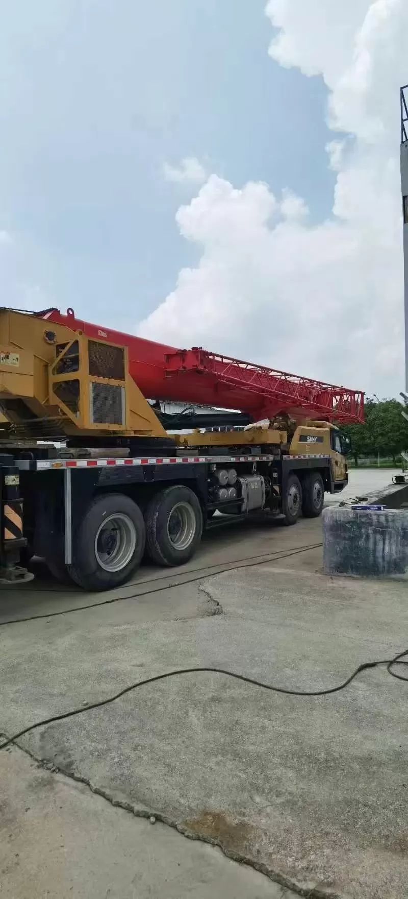 grue d'occasion sany 55t stc550t6, machine de levage, camion, grue à roues, 2020