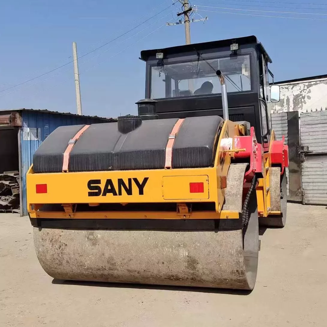 machines de construction de routes sany d'occasion, rouleau à double tambour yzc13c