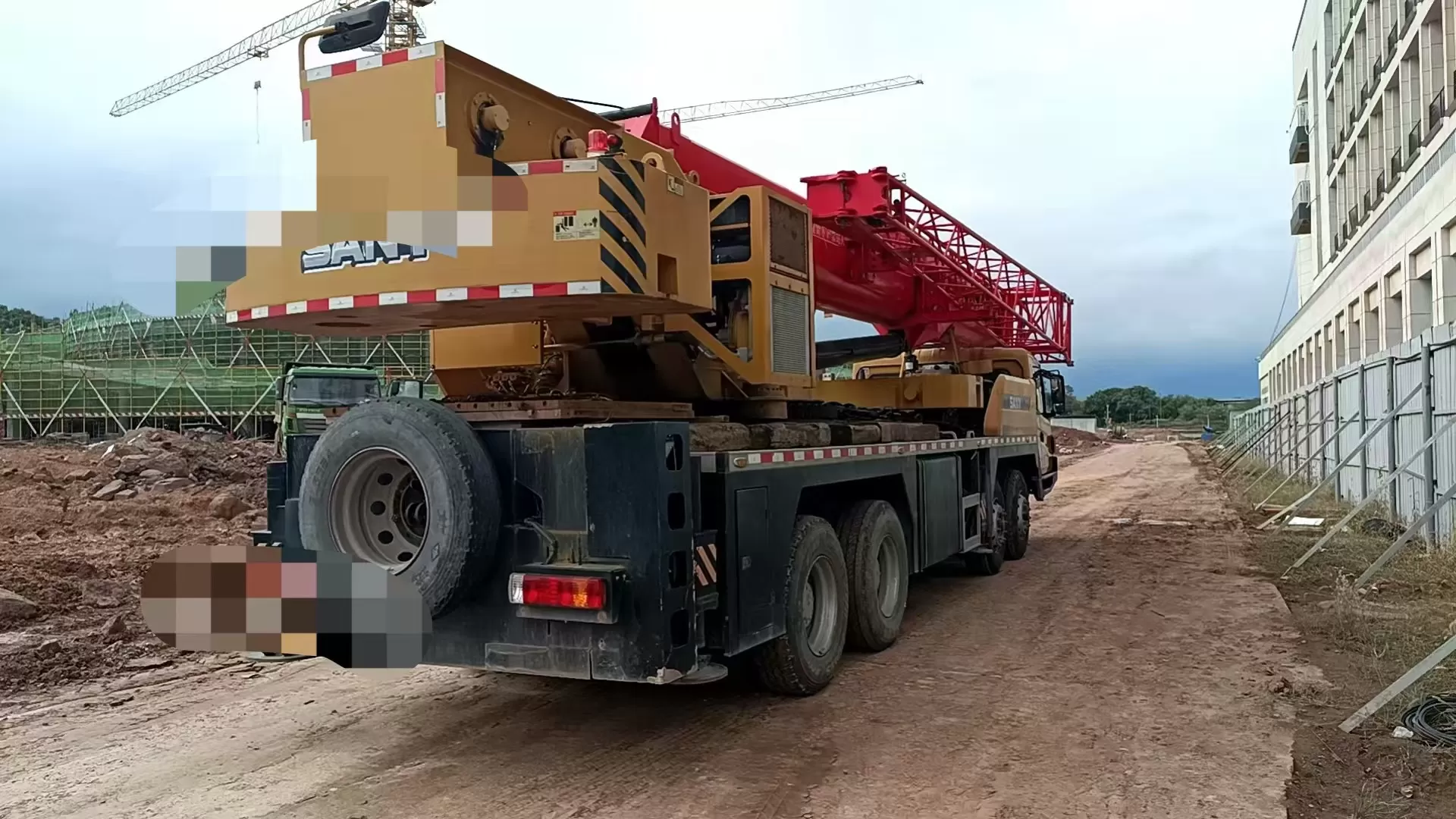 grue d'occasion sany 40t, machine de levage, camion, grue à roues, 2021