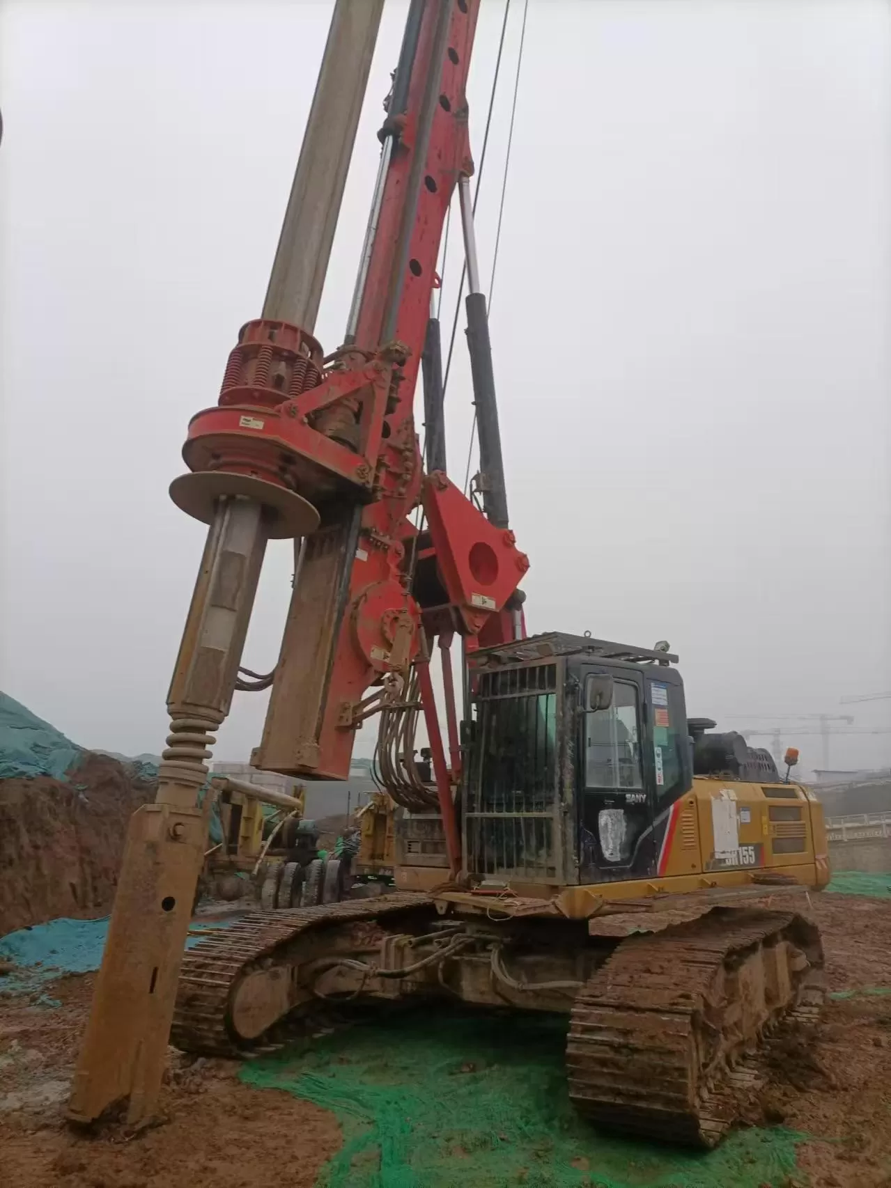 plate-forme de forage rotative de pelle rétro de 2019 sany piling machinery sr155 pour la perceuse de base